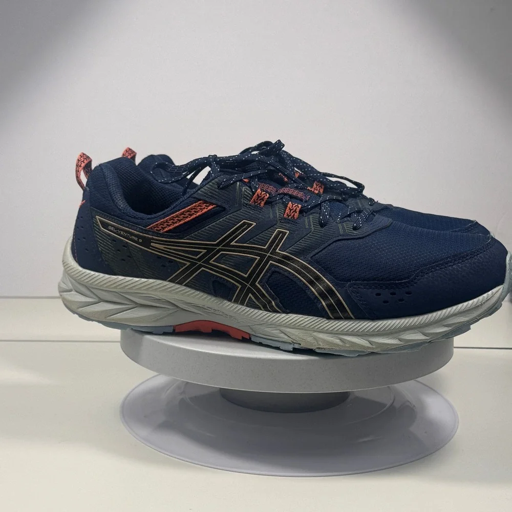 ASICS‎ Gel Venture 9 Men Trail Running Shoes Navy Extra Wide Size 12